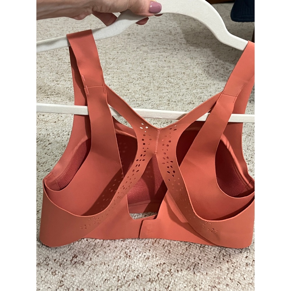 Victoria Sport Angel Max Sports Bra Women 34B Coral Racerback High Impact Yoga - Picture 9 of 11